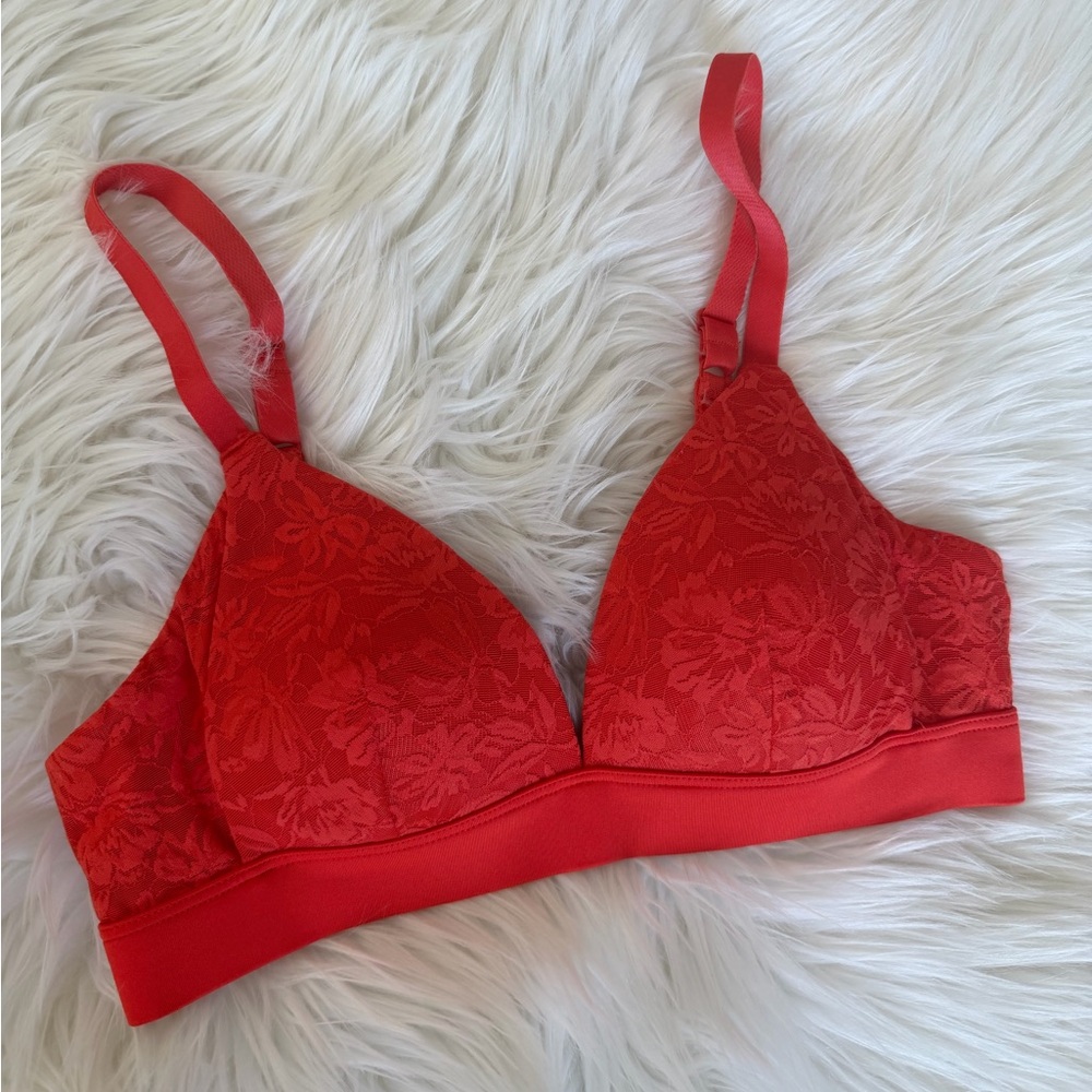 Auden Lightly Lined Wirefree bra Orange Size 32A